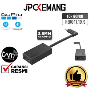 GoPro 3.5mm Mic Adapter Hero 11/10/9/8/7/6/5 Black/5 Session Aamic-001 ORIGINAL