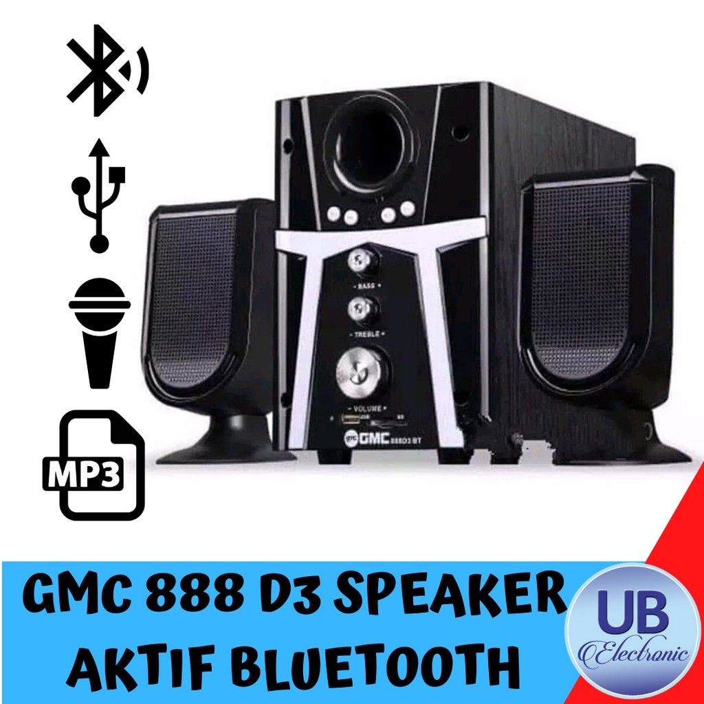 speaker bluetooth gmc 888d3