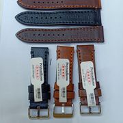 tali jam tangan kulit strap jam tangan ukuran lug 20 22 24 26 mm - coklat muda