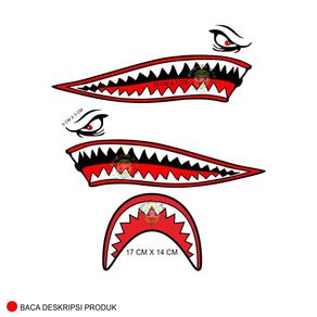 Sticker cutting  /stiker motor stiker gigi hiu stiker shark stiker motor scoopy/beat/vario/nmax/pcx/aerox/matic