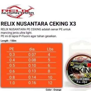 PE Relix Nusantara Ceking 150M