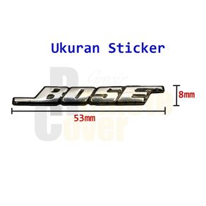 Emblem Alumunium Sticker Decals 3D Logo BOSE Audio Speaker