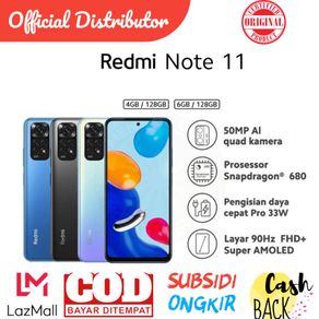 [PROMO] XIAOMI REDMI NOTE 11 - 4GB/128GB - ORIGINAL FULLSET RESMI