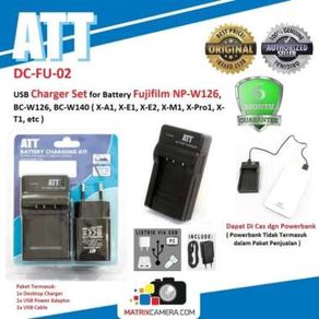 ATT Charger for Battery Fujifilm NP-W126 BC-W126 (X-A1/X-A3/X-T1/X-T2)