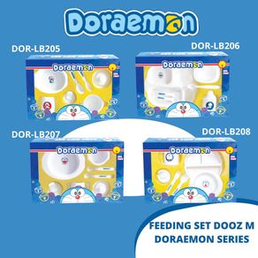 Doraemon Feeding Set Dooz Medium Perlengkapan Makan Bayi Bunny