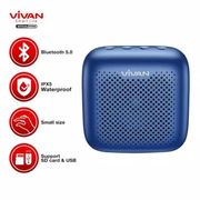 speaker bluetooth vivan vs1 portable wireless outdoor waterproof ipx - abu-abu