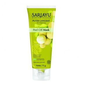 Sariayu Masker Putih Langsat Peel Of Mask (Masker tanpa Bilas/Air) 75 gr MASKER WAJAH GLOWING DAN PUTIH