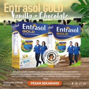 Susu Entrasol Gold Vanila Dan Coklat 600 gram Untuk Menjaga Kesehatan Tulang Dan Daya Tahan Tubuh Untuk Lansia