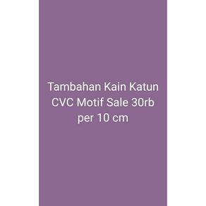 Penambahan Kain Katun CVC Star dan Bintang Kecil per 10 cm KHUSUS Motif SALE 30 RIBU