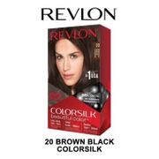 REVLON COLORSILK HAIR COLOR CAT RAMBUT 20 BROWN BLACK