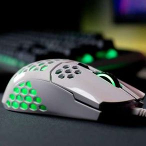 COOLER MASTER MM711 GLOSSY WHITE GAMING MOUSE