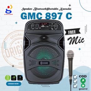 Speaker Bluetooth GMC 897C karaoke bonus mic