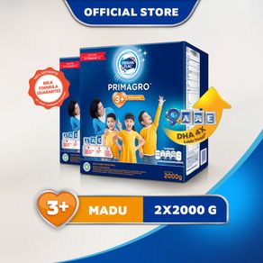 Frisian Flag Primagro 3+ Madu 2000 gr Susu Formula Pertumbuhan Anak - 2 Pcs