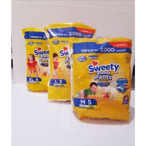 PAMPERS SWEETY BRONZE MINIPACK POPOK BAYI UKURAN S M L XL PROMO GRATIS ONGKIR
