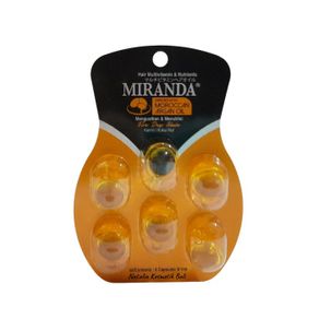 miranda hair vitamin isi 6 caps kemasan sachet - vitamin blister - olive oil