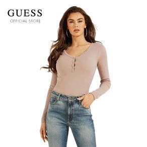 guess v neck tee