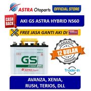 aki gs astra hybrid ns60 (free pemasangan instan + tukar tambah)