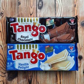 wafer tango 130 gram long coklat vanila - coklat