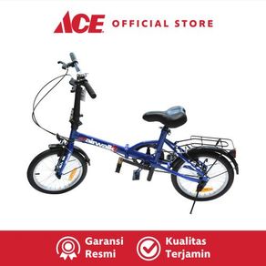 ACE - Airwalk Jedi Sepeda Lipat 16 Inci 1-Speed - Biru