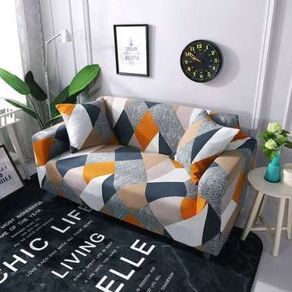 COVER SOFA SEATER Sarung SOFA elastis stretch RUBIX bonus 1buah sarban - 1 seater Terbatas