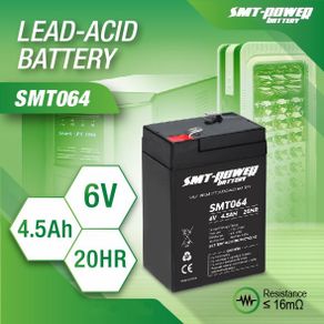 Battery Aki SMT064 6v 4.5ah VRLA Kering MF SLA Baterai UPS SMT-Power