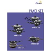 PAKET Cookware Set 13 pcs - Panci Set Spatula Teflon All in One, Shenar