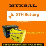 PALING MURAH GTH AKI MOTOR MOTOBATT MTX5AL AKI KERING