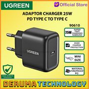 ugreen 90610 adaptor kepala charger samsung type c fast charging 25w - adaptor+only