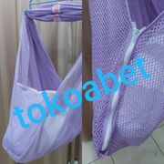 kain ayunan bayi zipper ukuran xl/jumbo merk polar #tokoabet - ungu