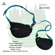 waistbag consina milford | tas selempang kecil | tas consina - hitam