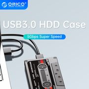ORICO casing HDD USB 3.0 2.5 inci, perangkat keras eksternal tidur otomatis UASP Trim protokol ganda untuk PS4 PC, aksesori komputer