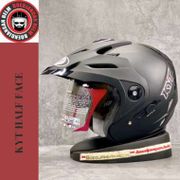 KYT HELM VENOM RR2 BLACK DOFT-HALF FACE DOUBLE VISOR