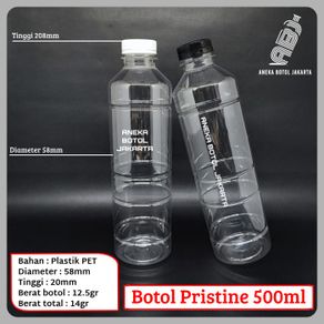Botol pristine 500ml / Botol almond 500ml / Botol plastik 500ml