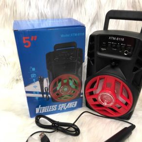 speaker bluetooth xtm-8118 free mic // speaker karaoke free mic