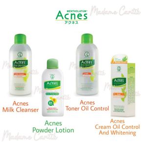 acnes oil control series natural care - acne toner milk cleanser cream - acne cream 40gr