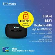 HKM M21 Modem Portable Mifi 4G LTE UNLOCK Sim Card XL Free Kuota