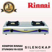RINNAI : Kompor Gas 2 Tungku Stainless RI-522E