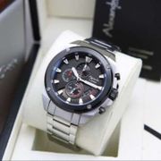 JAM TANGAN PRIA ALEXANDRE CHRISTIE AC 6646 SILVER BLACK ORIGINAL MURAH