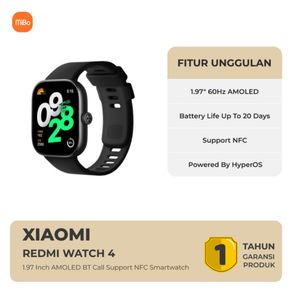 Xiaomi Redmi Watch 4 1.97 inch AMOLED BT Call Support NFC Smartwatch