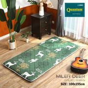 kasur quantum lantai lipat gulung travel bed - deer hijau 100 cm + sprei