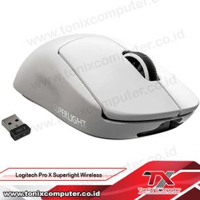 logitech pro x superlight wireless mouse gaming - putih