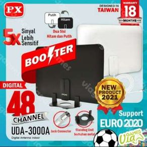 PX UDA-3000A Antena TV Digital Analog Indoor Dinding DVB T2 Booster