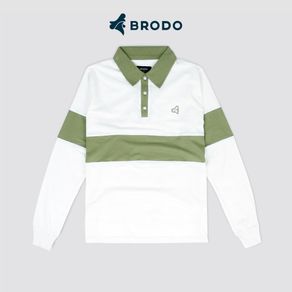 BRODO - Broshirt Rugby Off White Sage