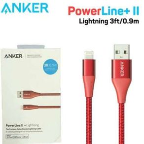 Kabel Data Anker Nilon Powerline+ Ii Cable Usb Lighting 3Ft A8452