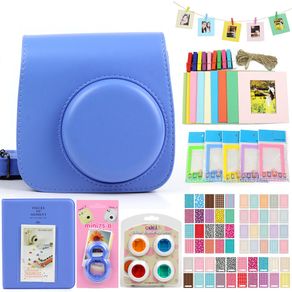 Fujifilm Instax Mini 9 8 aksesori kamera bundel tas bahu Case filter bingkai Film Album foto Selfie Kit lensa Close Up