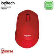 mouse wireless logitech silent plus m331 - l071 - merah