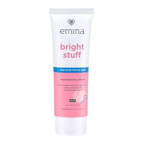 emina bright stuff moist tone up cream face wash sheet mask loose pwdr - moist cream acn