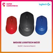 logitech m331 silent wireless mouse (black)