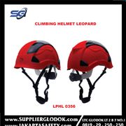 helm climbing safety leopard lphl 0356 merah/orange