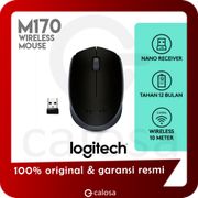 Logitech M170 ORIGINAL - wireless mouse - Garansi Resmi LOGITECH 2.4 GHz hingga 10 meter Plug and Play Baterai tahan hingga 12 bulan
